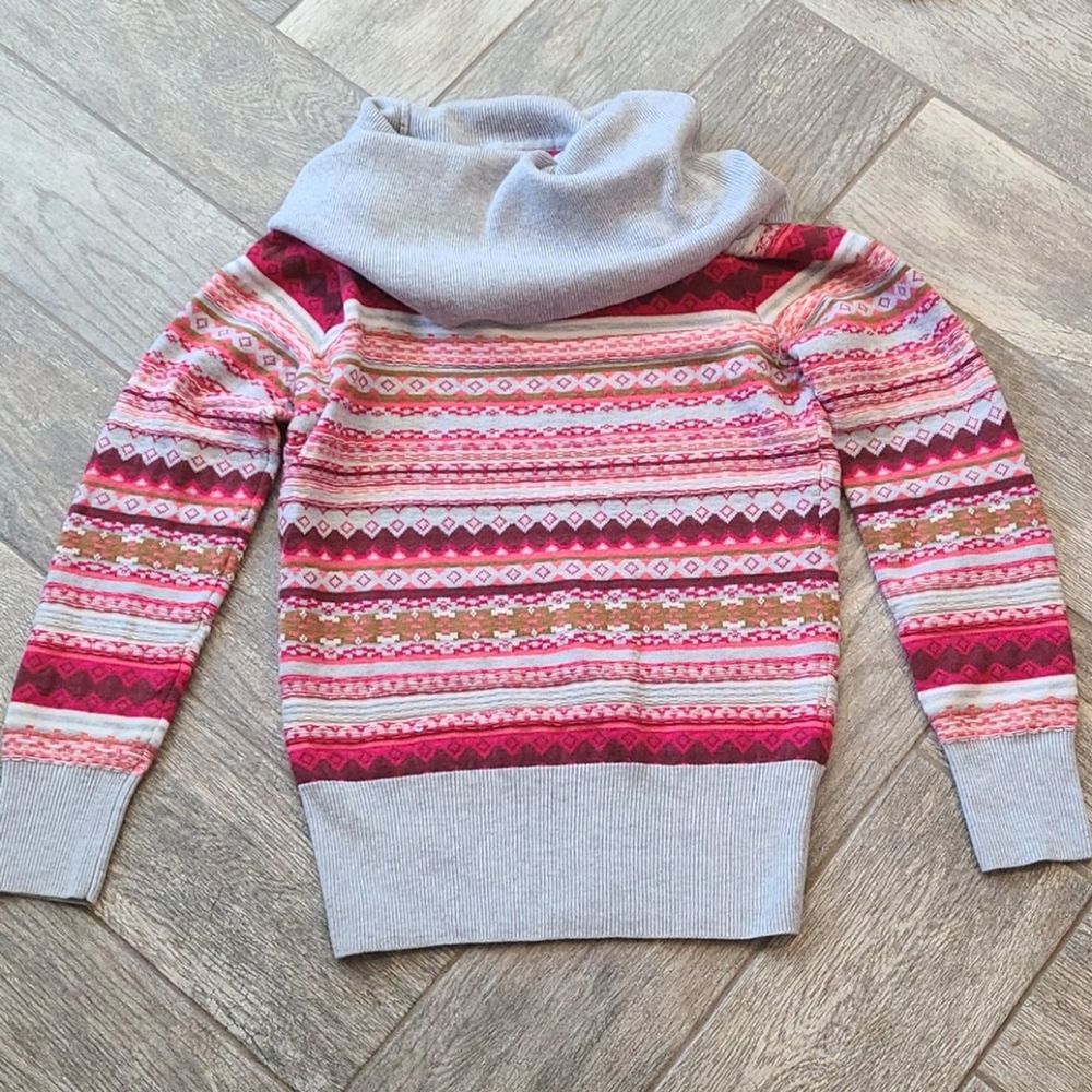 Athleta Shasta Pink Cowl Neck Wool Blend Sweater Size M